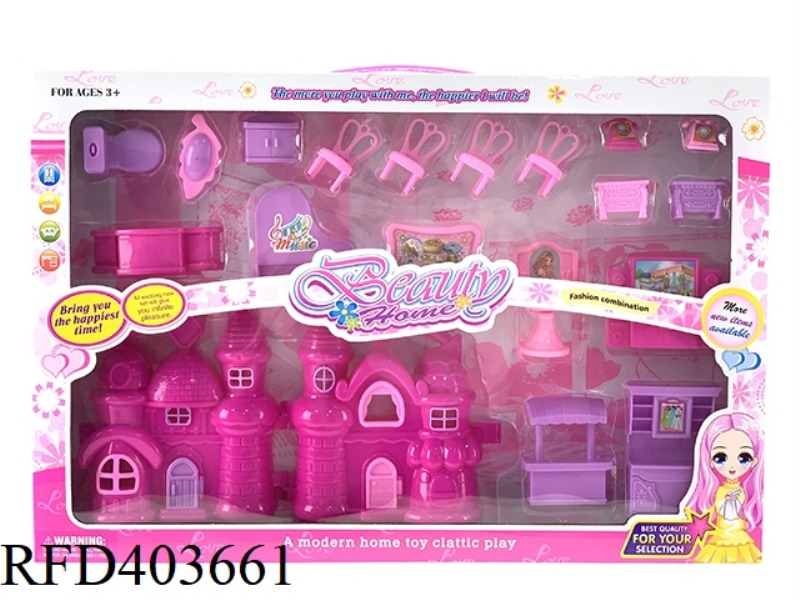 DIY BOY AND GIRL PLAY HOUSE VILLA FURNITURE