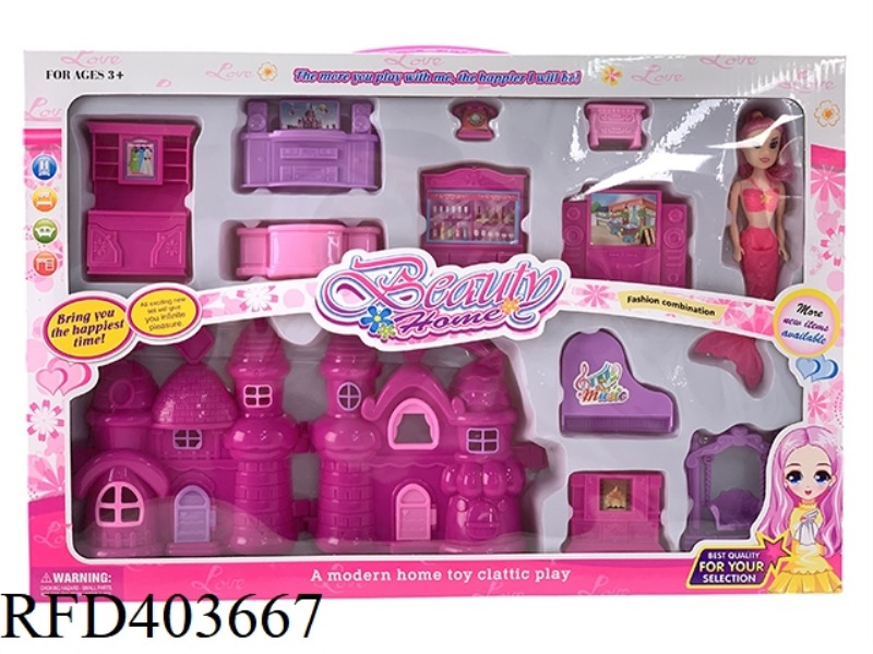 DIY BOY AND GIRL PLAY HOUSE VILLA FURNITURE