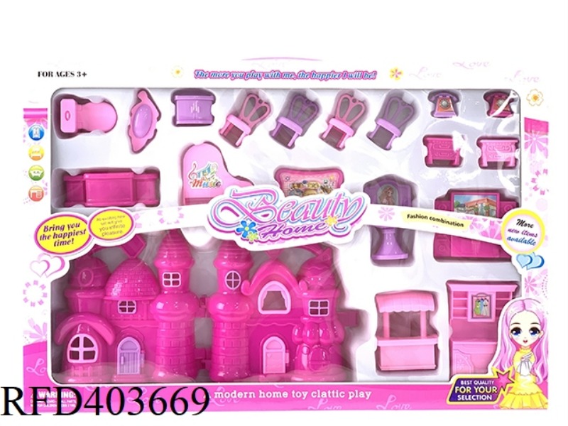 DIY BOY AND GIRL PLAY HOUSE VILLA FURNITURE