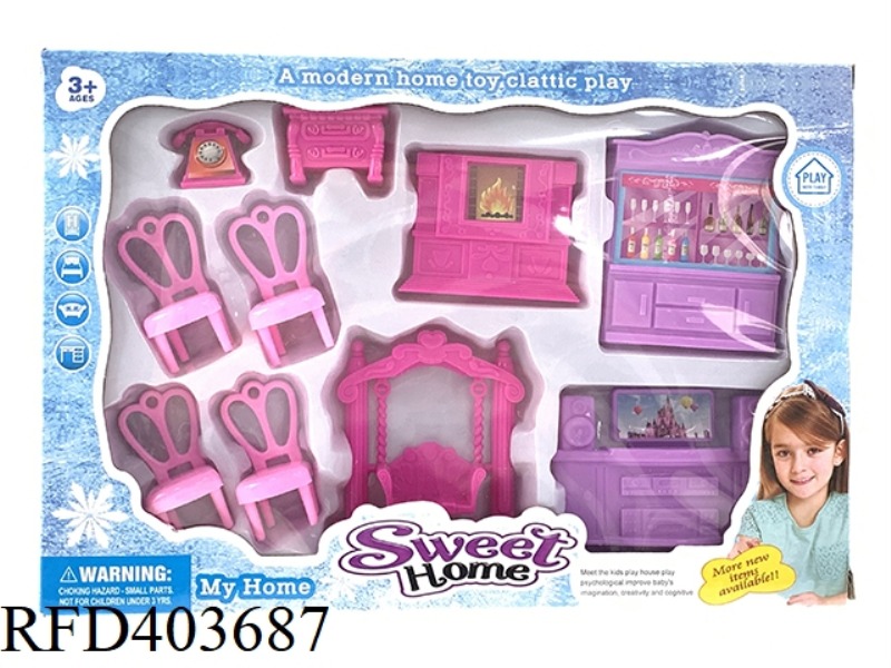DIY BOY AND GIRL PLAY HOUSE VILLA FURNITURE