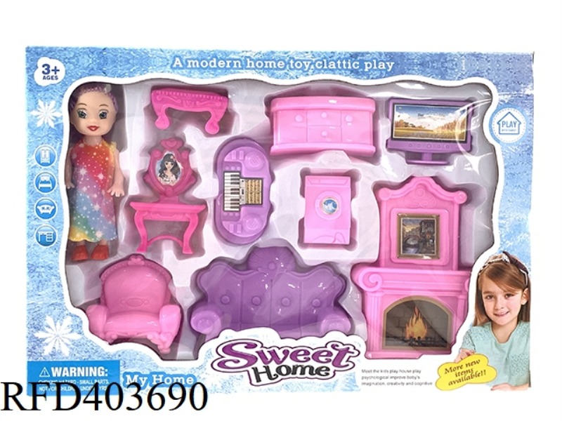 DIY BOY AND GIRL PLAY HOUSE VILLA FURNITURE