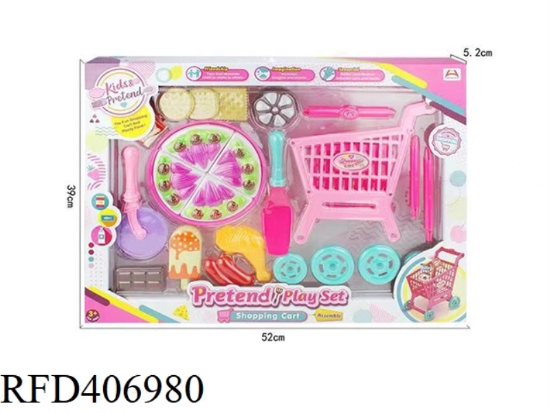 SHOPPING CART WITH WESTERN CAKES
