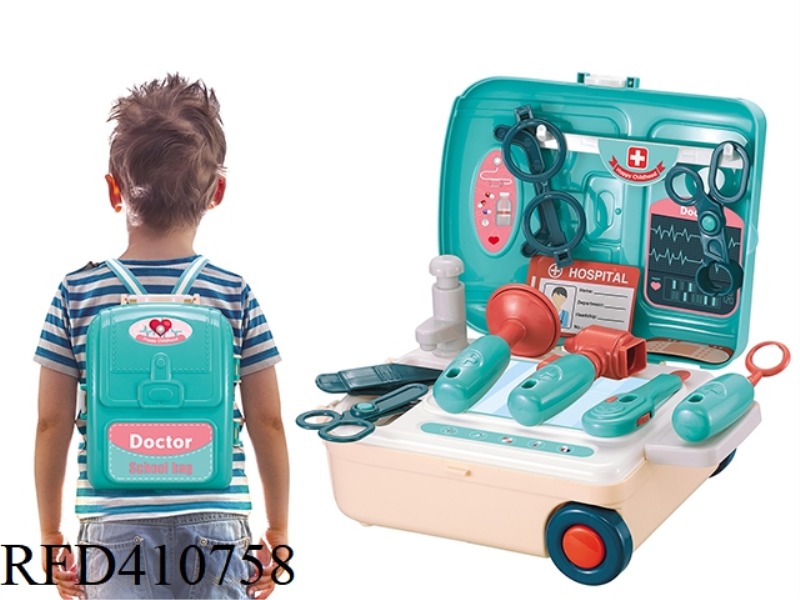 MEDICAL STORAGE BACKPACK (BLUE-GREEN)