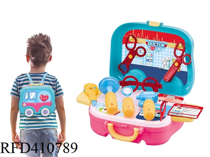 HAND-HELD STORAGE TROLLEY FOR MEDICAL EQUIPMENT (BLUE)