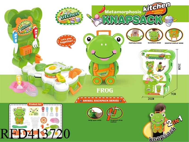 CUTLERY SET ANIMAL BACKPACK