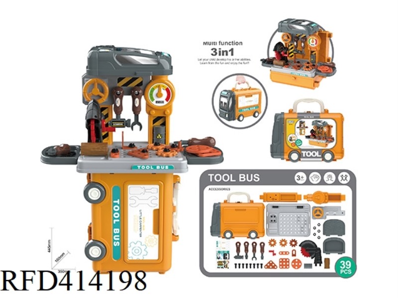 3-IN-1 TOOL BUS 39PCS