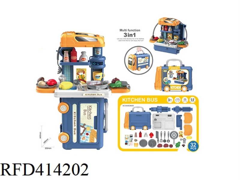 3 IN 1 KITCHEN BUS 32PCS