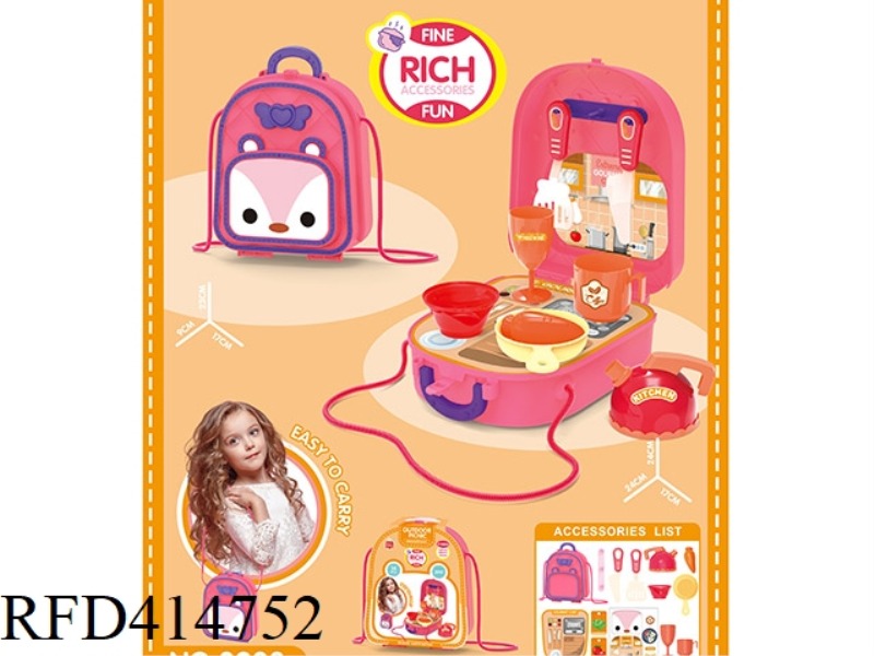 SHOULDER BAG KITCHEN THEME + KITCHEN COUNTER 14PCS