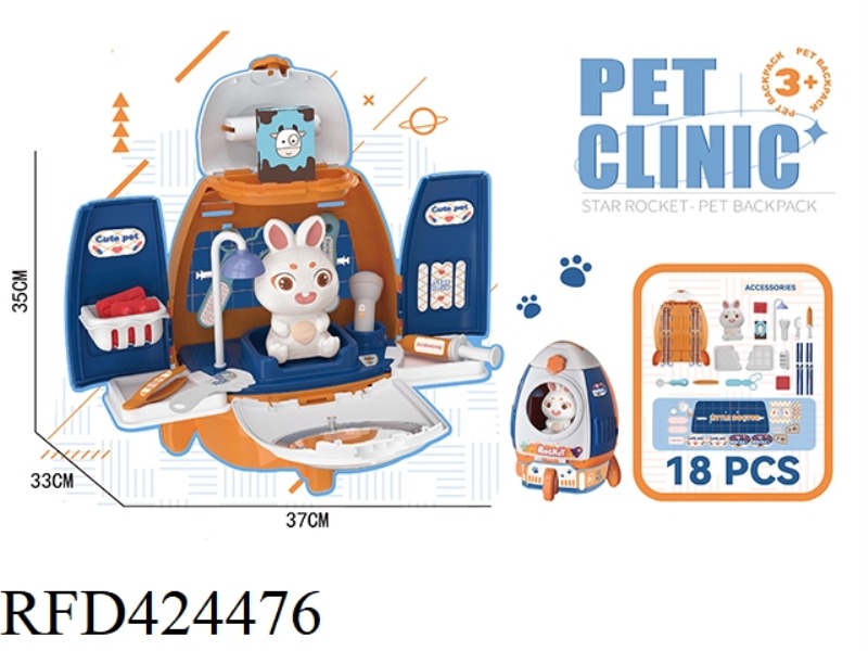 DOC BUNNY ROCKET PET BACKPACK