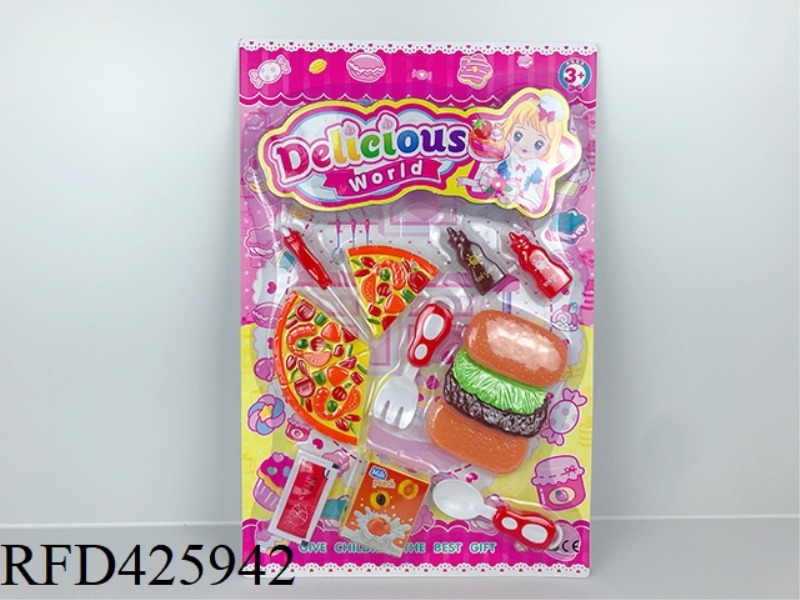 PLAY HOUSE CUTLERY BURGER SET