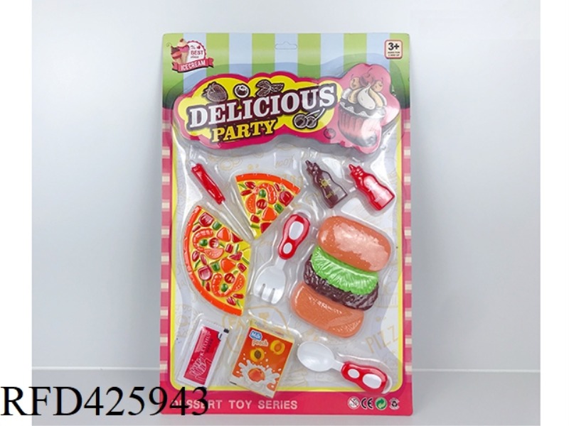 PLAY HOUSE CUTLERY BURGER SET