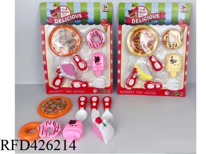 7-PIECE PLAY HOUSE CAKE SLICE