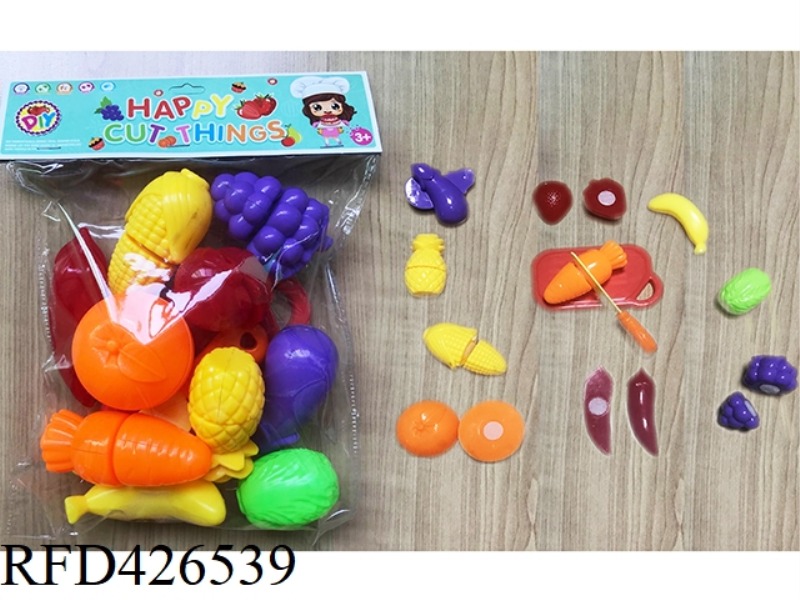 12 PIECES OF FRUIT AND VEGETABLE CUTS