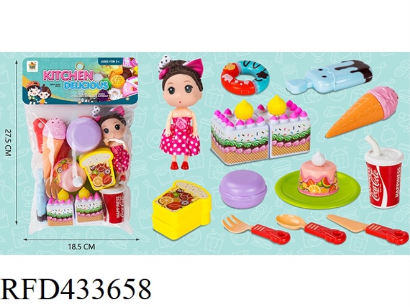 PRINCESS BARBIE (20 PIECE CAKE DESSERT CUTLERY SET)