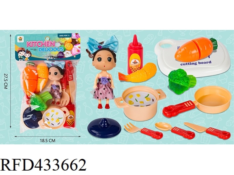 PRINCESS BARBIE (SET OF 16 PIECES OF KITCHEN COOKING CUTLERY)