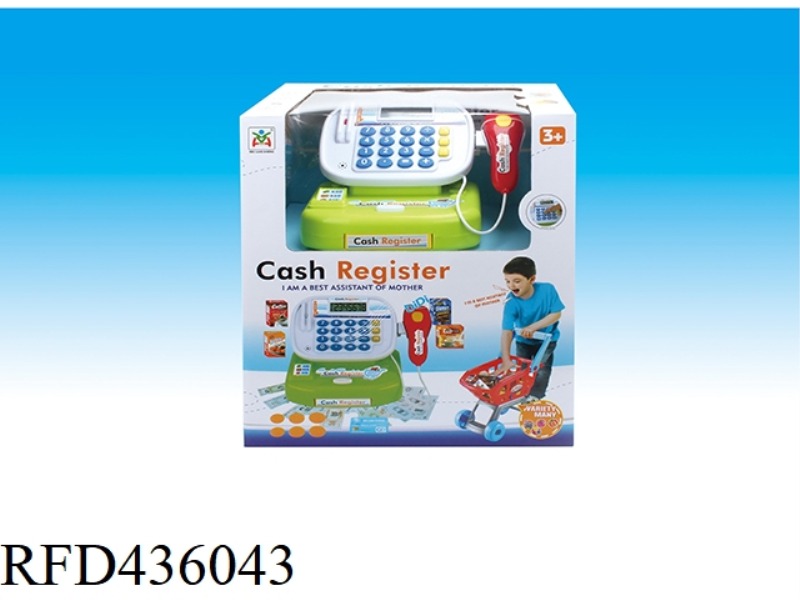 THREE DIMENSIONAL INTELLIGENT CASH REGISTER PLUS SHOPPING CART