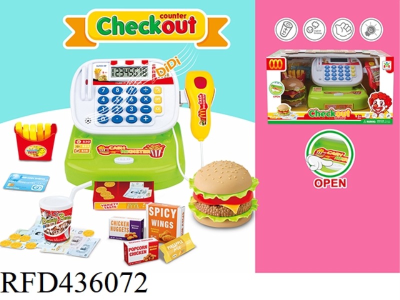 DESKTOP SMART CASH REGISTER HAMBURGER SET