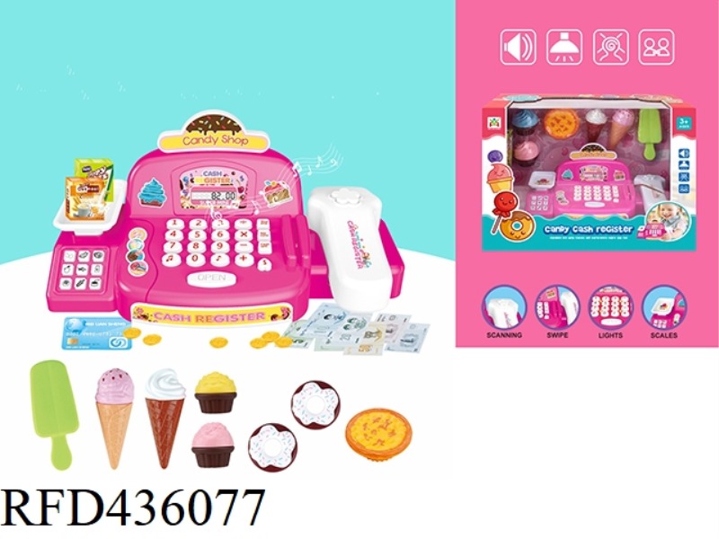 LIGHT VOICE CASH REGISTER ICE CREAM SET