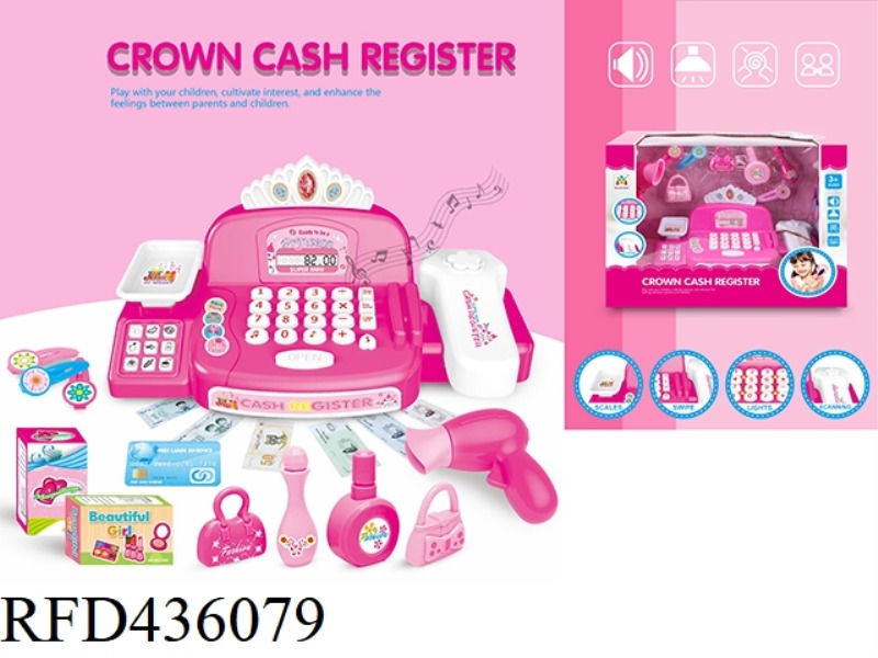 CROWN LIGHT VOICE CASH REGISTER SET