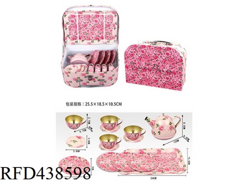 PLAY HOUSE ROSE TEA SET GIFT BOX