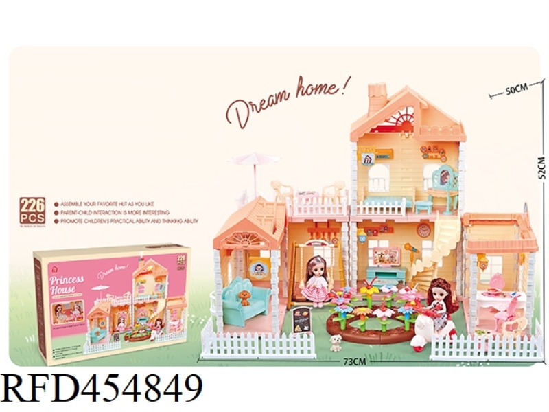 SELF-INSTALLED VILLA + 2 4.5-INCH JOINT DOLLS