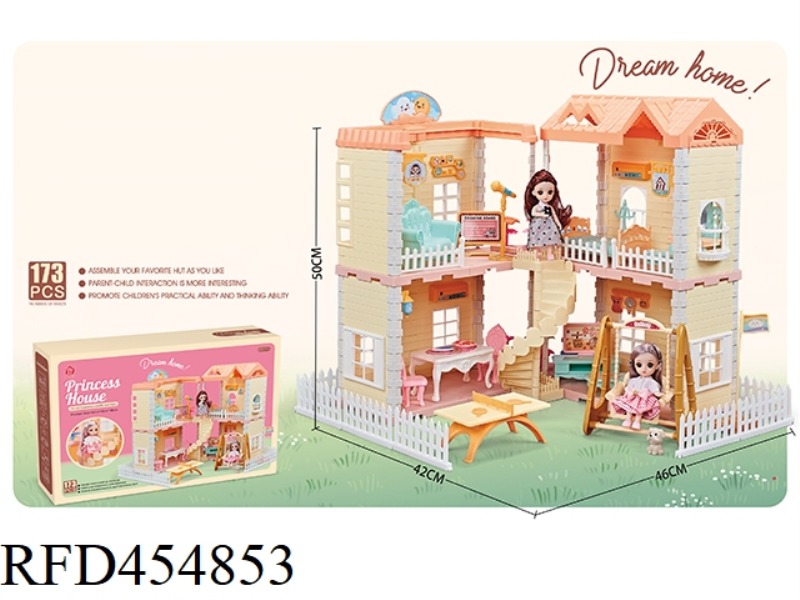 SELF-INSTALLED VILLA + 2 4.5-INCH JOINT DOLLS