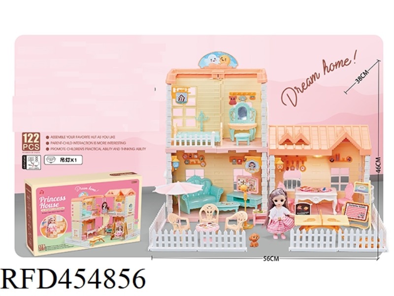 SELF-INSTALLED VILLA ROOF WITH LIGHTS + 1 4.5-INCH JOINT DOLL