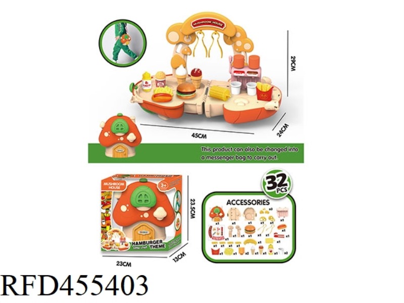 MUSHROOM MESSENGER BAG BURGER