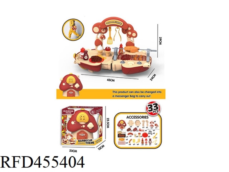 MUSHROOM MESSENGER BAG BBQ