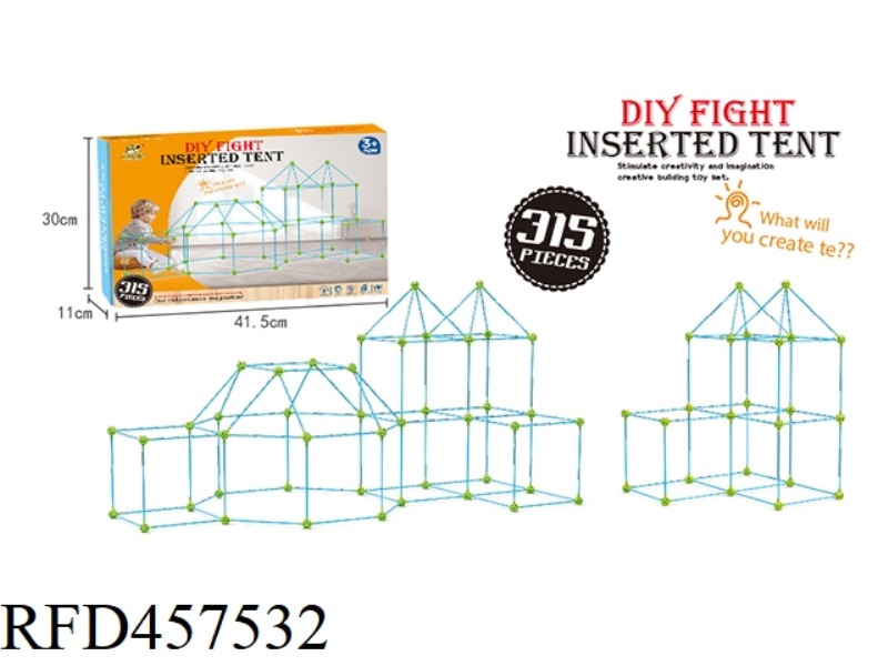 315PCS POLYGON DIY TENT