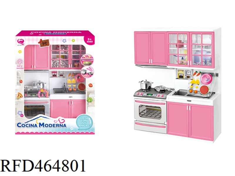 WESTERN VERSION PINK KITCHEN COMBINATION