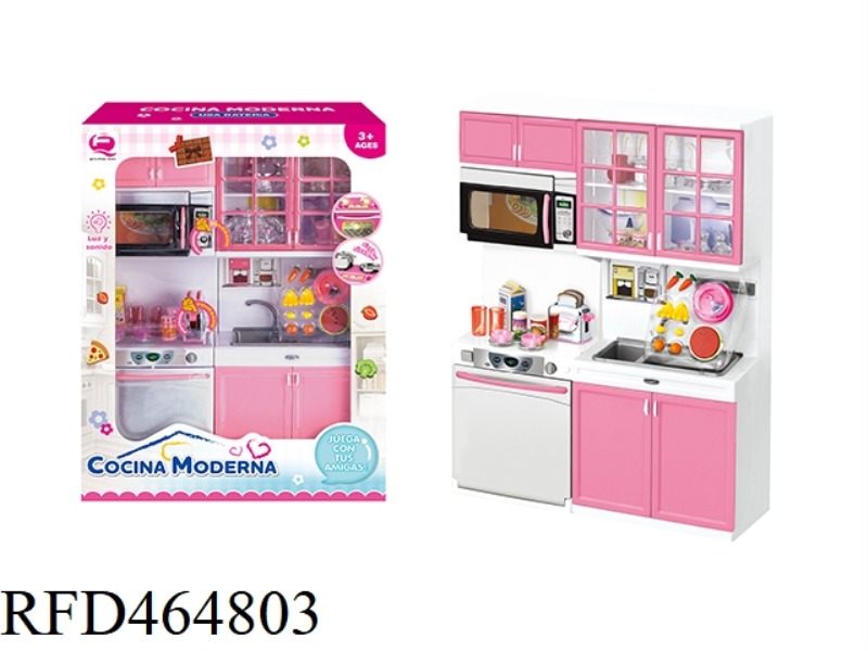 WESTERN VERSION PINK KITCHEN COMBINATION