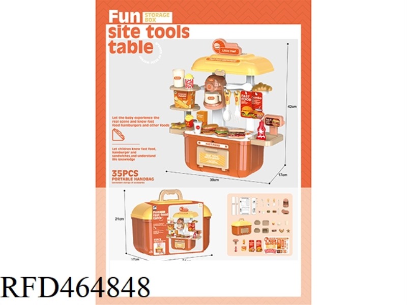 PLAY HOUSE BURGER SUITCASE