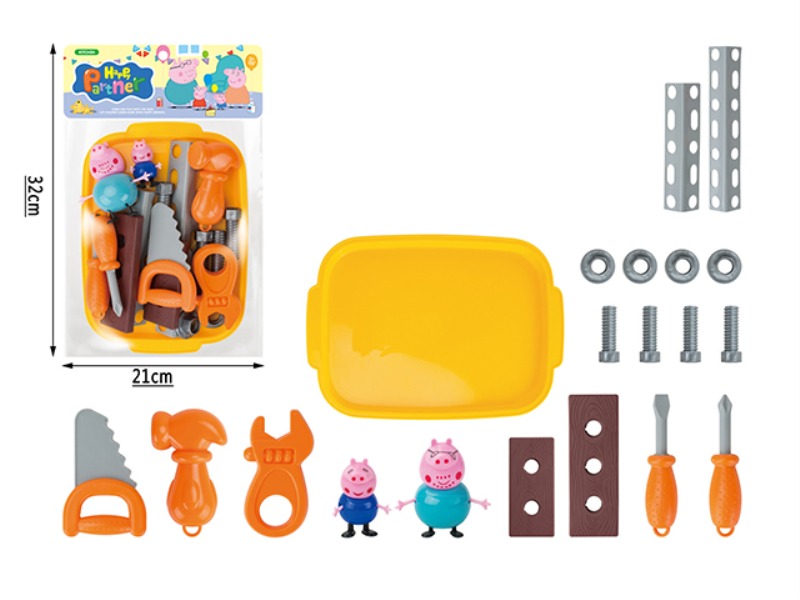 PEPPA PIG REPAIR TOOLS PLAYHOUSE 20 PIECE SET