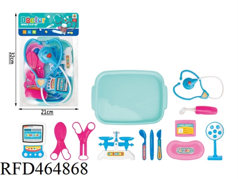 RESCUE MEDICAL EQUIPMENT PLAY HOUSE 13-PIECE SET