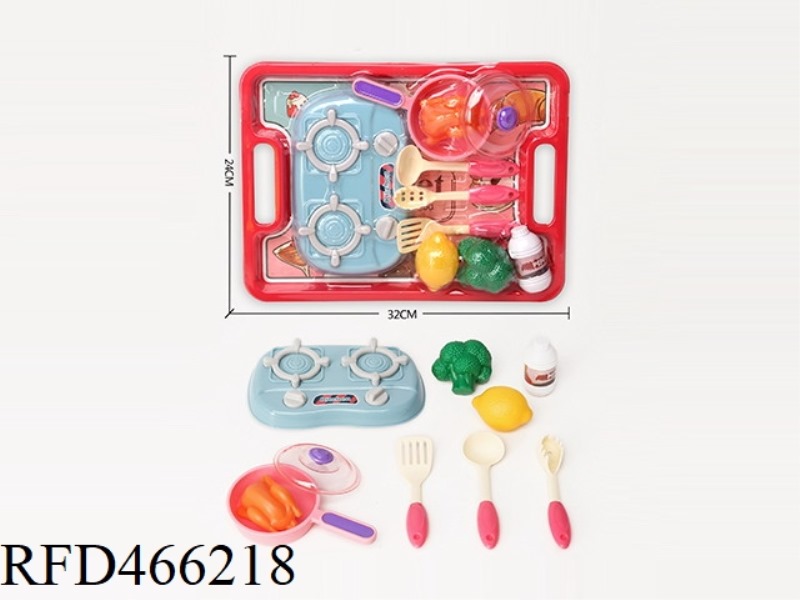 DINING PLATE, FRUIT AND VEGETABLE STOVE, TABLEWARE, 12PCS