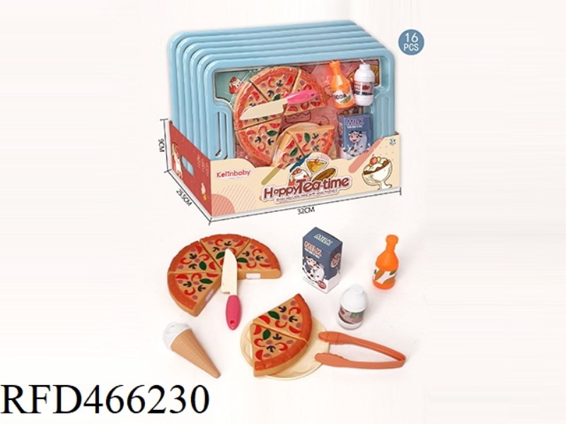 FAMILY DINING PLATE PIZZA TABLEWARE 16PCS (6 PLATES / DISPLAY BOX)