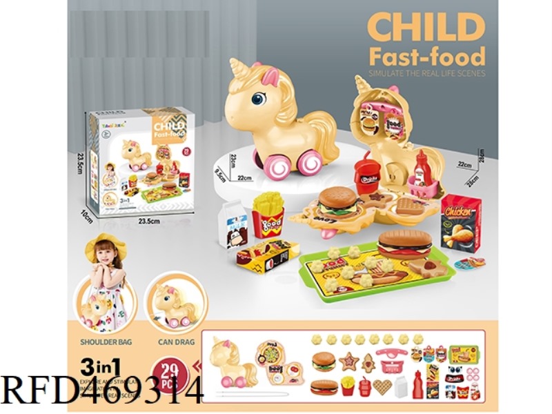 FAMILY PONY HAMBURGER SATCHEL