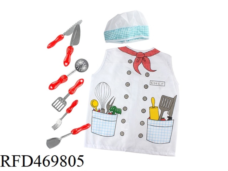 CHEF PARTY COSTUME (WITH KITCHEN 5-PIECE SET)
