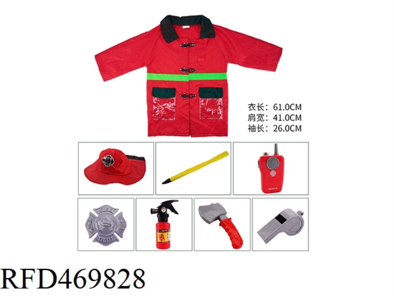 FIRE SUIT WITH HOOD WITH FUNCTION WALKIE-TALKIE