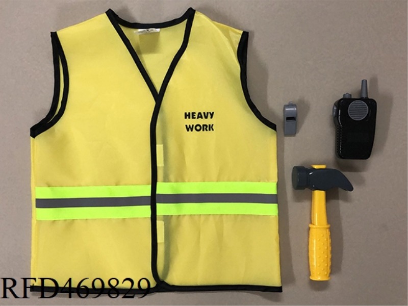KN527 VEST ENGINEERING SUIT WITH MUSIC WALKIE-TALKIE