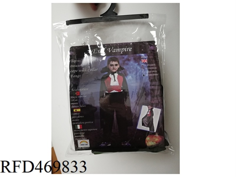 BAT VAMPIRE (TOP PANTS CAPE DENTURES)
