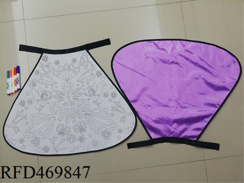 DIY PAINTED BUTTERFLY CAPE