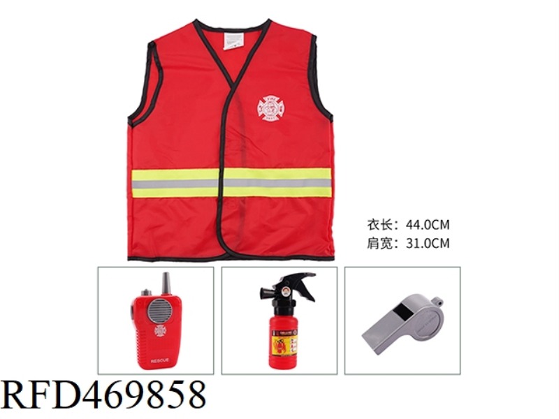 KN562 VEST FIRE SUIT WITH MUSIC WALKIE-TALKIE