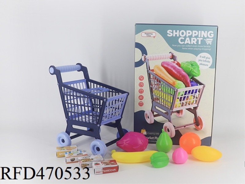 CART + FRUIT 7PCS + 4 SMALL BOXES