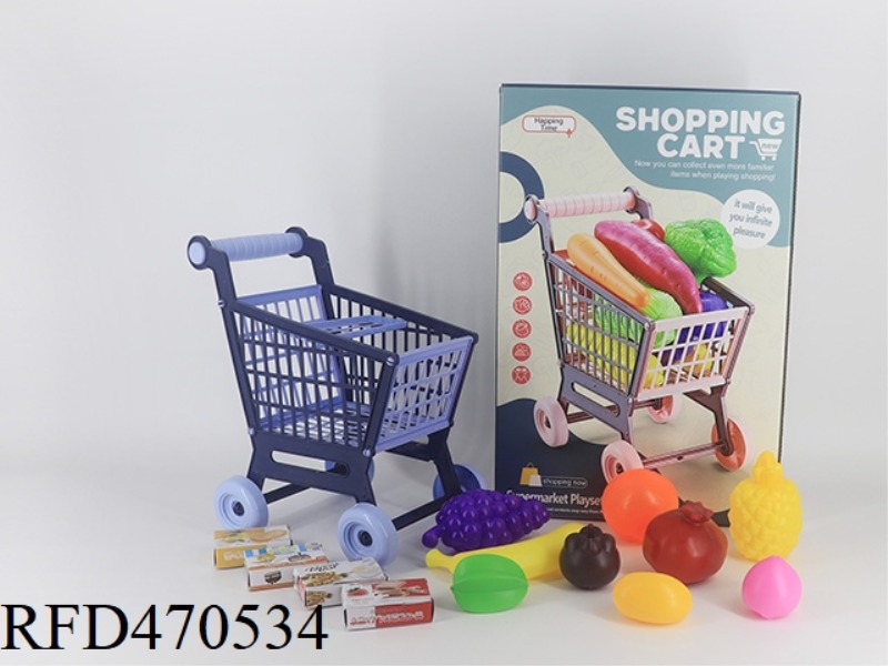 CART + FRUIT 9PCS + 4 SMALL BOXES