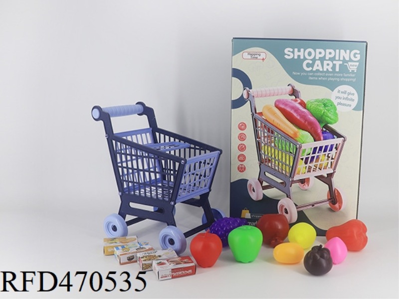 CART + FRUIT 9PCS + 4 SMALL BOXES