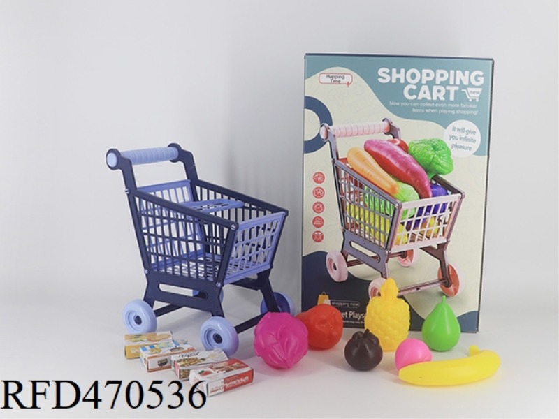 CART + FRUIT 7PCS + 4 SMALL BOXES