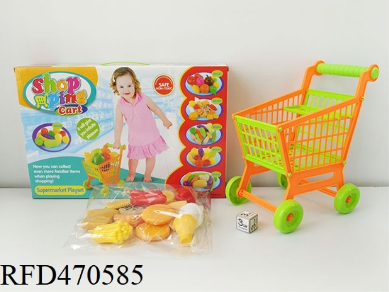 SHOPPING TROLLEY WITH FOOD