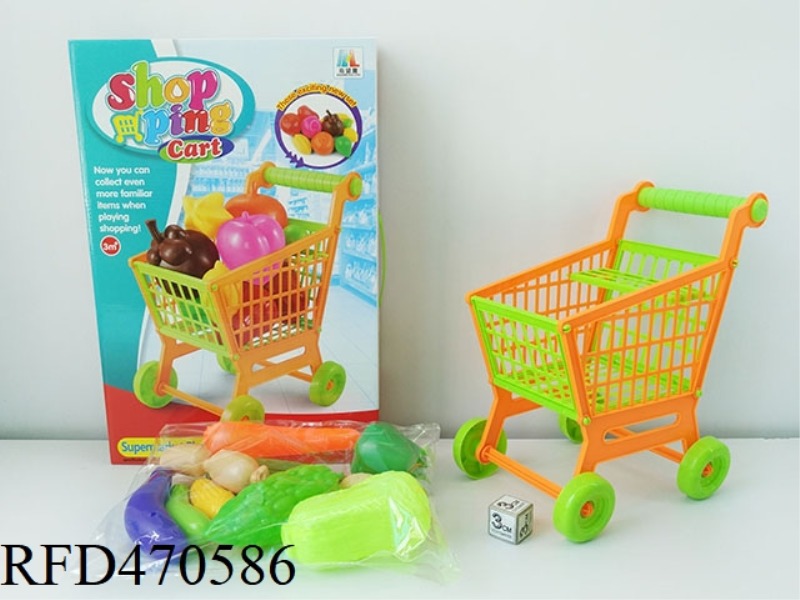 SHOPPING CART WITH VEGETABLES 10PCS
